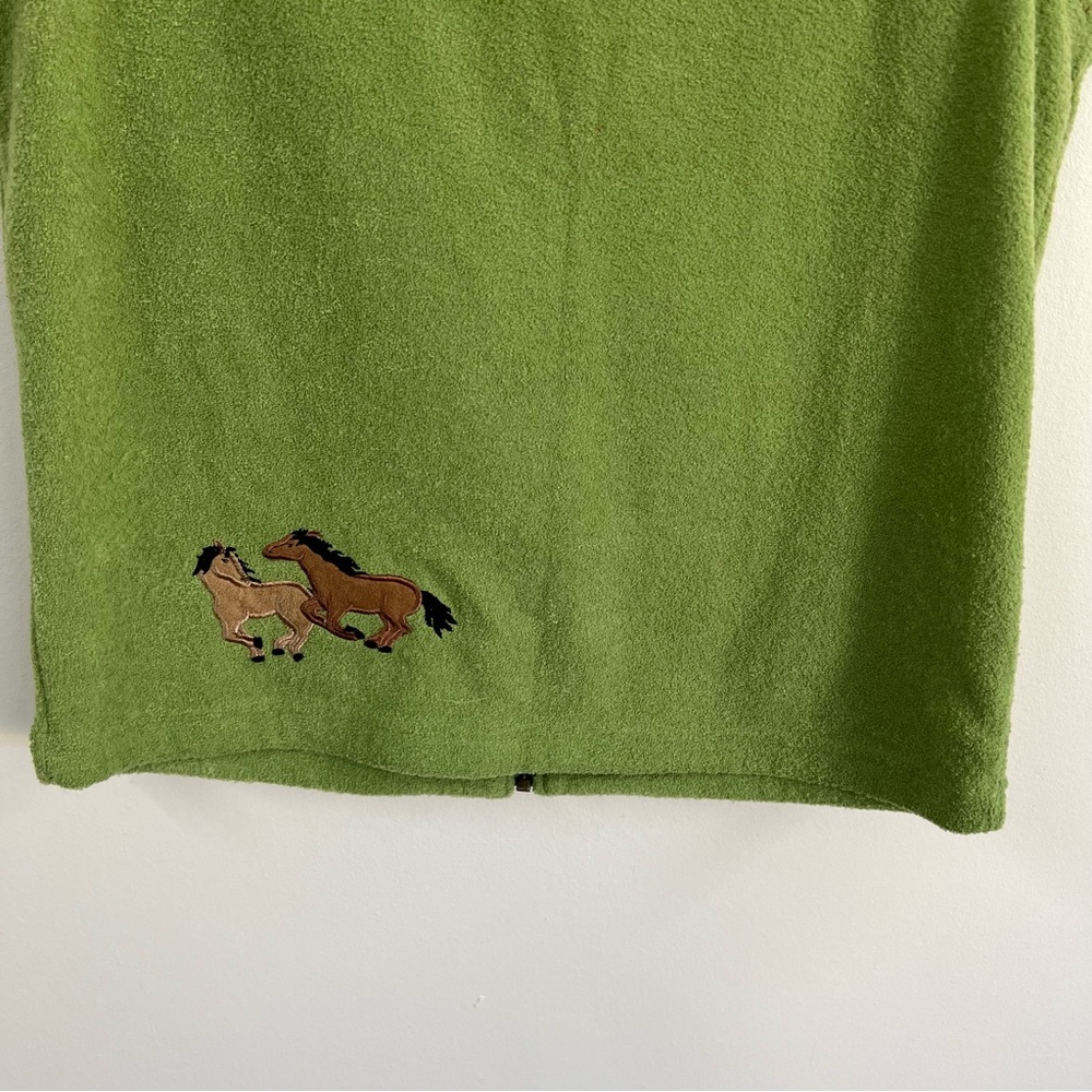 Vintage Fleece Vest with Horses - Picture 8 of 9